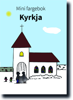 Mini fargebok Kyrkja (nyn)