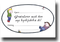 Mi kyrkjebok 4 og 6 Namnelapp (nyn)